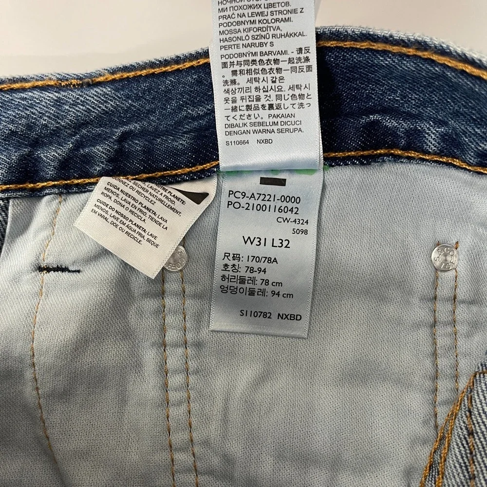 Levis 565 '97 Jeans Mens 31x32 Blue Loose Straight Leg Denim Y2K Grunge Baggy